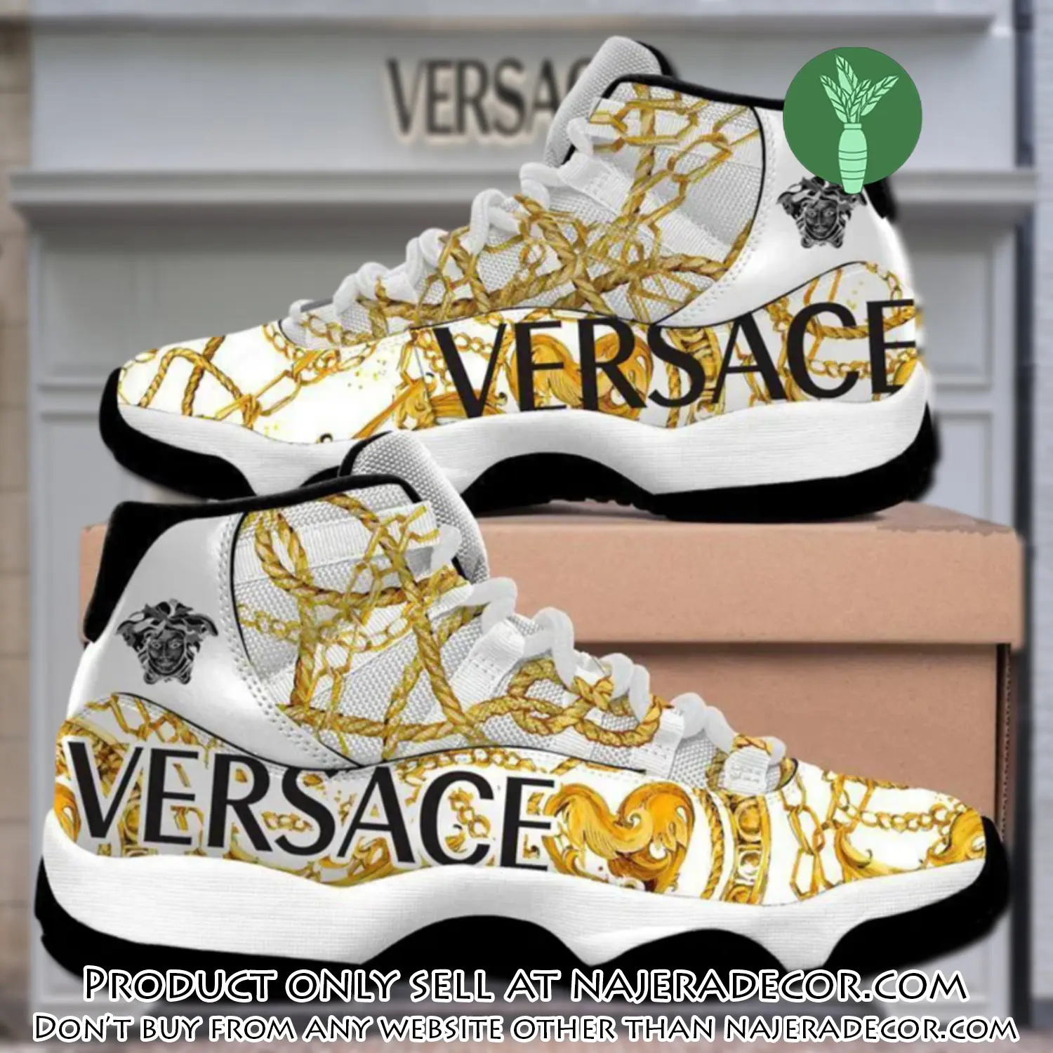 Gianni versace white air jordan 11 sneakers shoes hot  gifts for men women njr1607361
